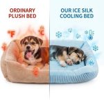 Self‑Cooling Ice Silk Pet Mat Small Blue - Image 2