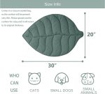 Enlarged Leaf‑Shaped Cotton Warming Mat Cats - Image 2