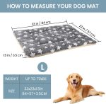Machine‑Washable Grey Pet Crate Mat for Boxes - Image 2