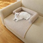 Cooling Pet Mat with Neck Support Khaki