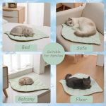 Breathable Leaf‑Shaped Cooling Mat Cats Pets - Image 2