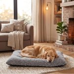 Washable Faux Fur Crate Mat Anti‑Slip Grey