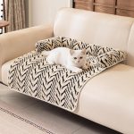 Calming Dog Mat with Neck Support Black