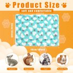 Four Plush Heart‑Pattern Bed Pads Guinea Pigs - Image 2